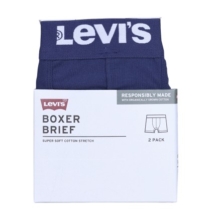 Roupa Interior Levis Solid Basic Boxer 2-pack Navy