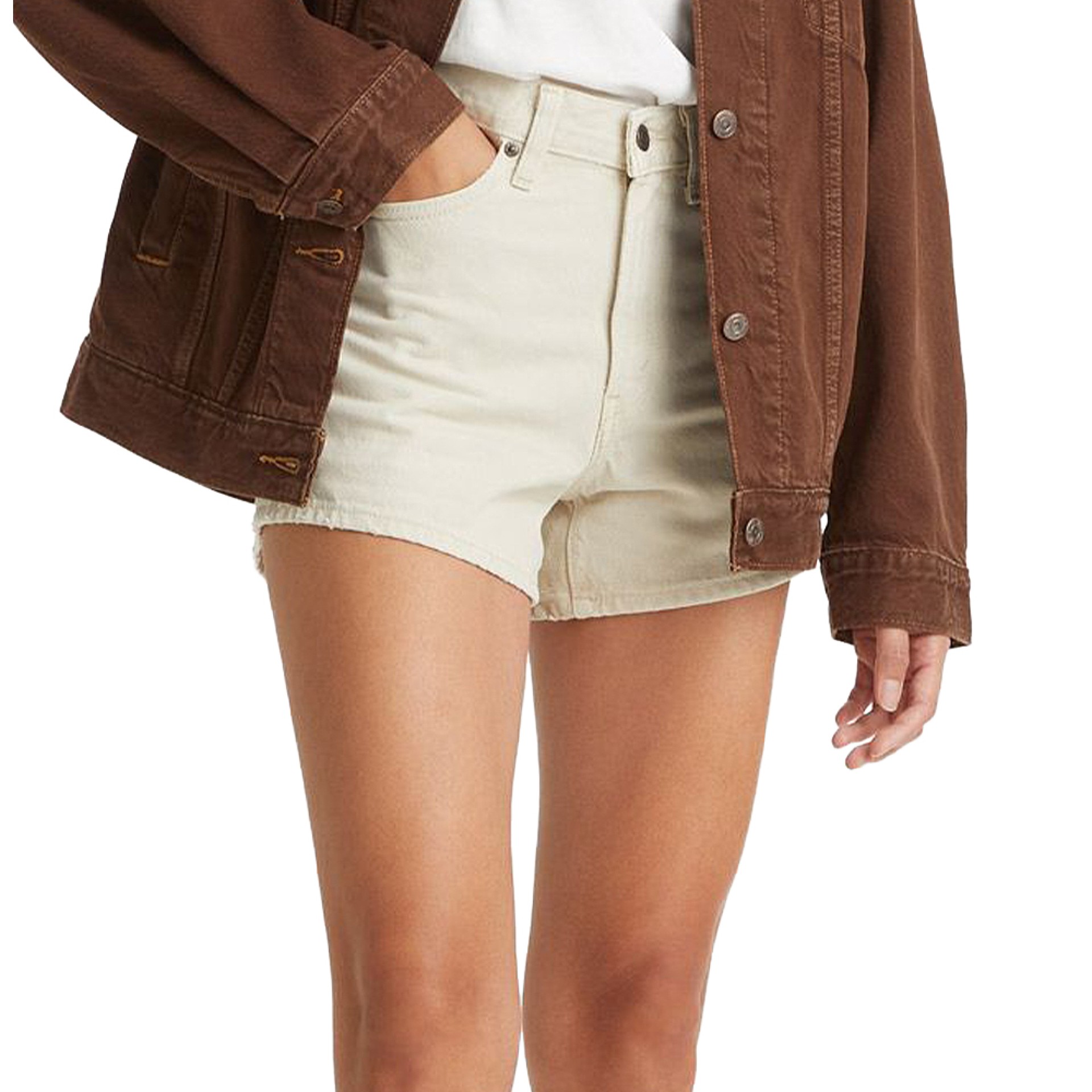 Levis Calção 80s Mom Back Pckt Im Tan