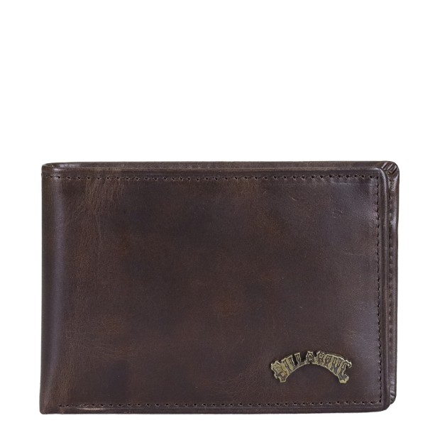 Carteira Billabong Carteira Arch Leather Chocolate