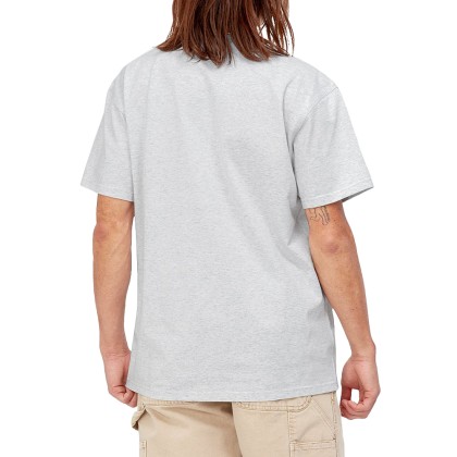 Carhartt Wip T-shirt  American Script  Ash Heather Carhartt Wip T-shirt  American Script  Ash Heather