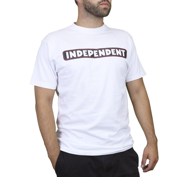 T-shirt Independent T-shirt Bar Logo White