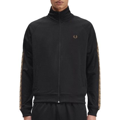 Sweat Fred Perry Casaco Contrast Tape Black