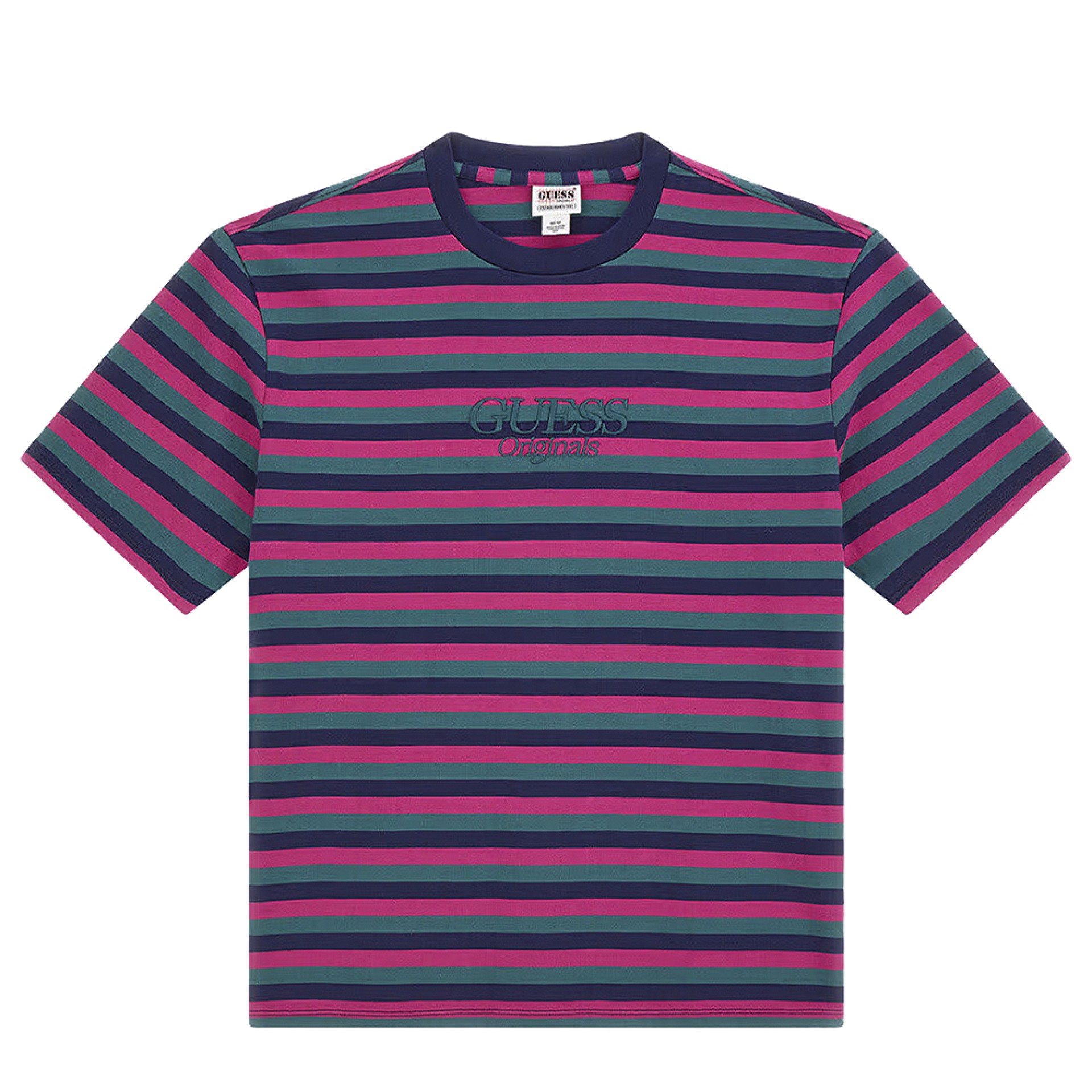 T-shirt Guess T-shirt Go Horizontal Stripe Cave Bl