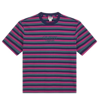 T-shirt Guess T-shirt Go Horizontal Stripe Cave Bl