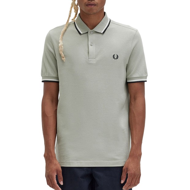 Polo Fred Perry Polo Twin Tipped Sgrss Snwht Bl