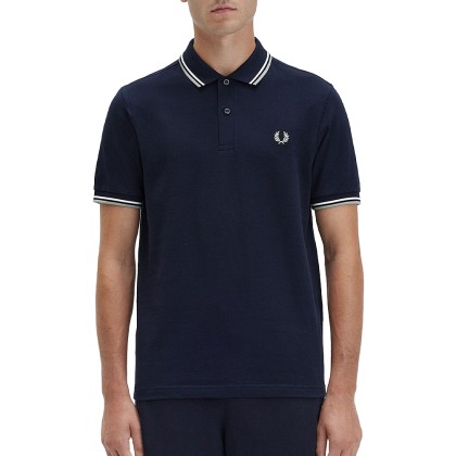 Polo Fred Perry Polo Twin Tipped Nvy/snwht/sgra