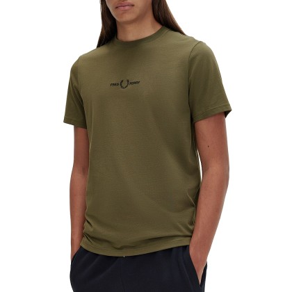 T-shirt Fred Perry T -shirt Embroidered Green