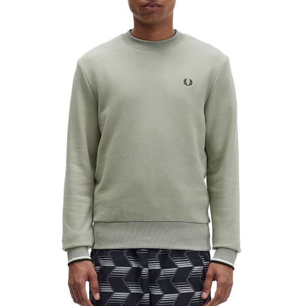 Sweat Fred Perry Crew Neck Sweatshirt Seagrass