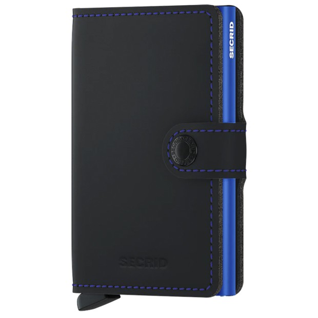 Carteira Secrid Miniwallet Matte Black & Blue