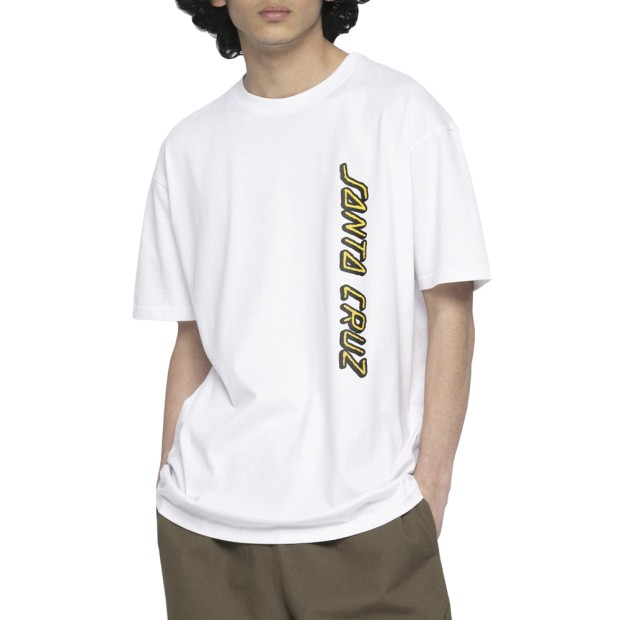 T-shirt Santa Cruz T-shirt Roskopp Break Wht Acid