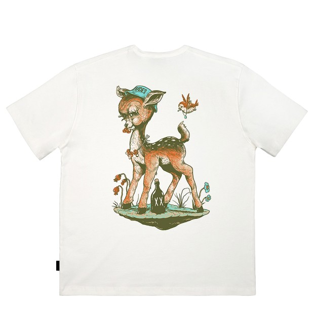 The Dudes T-shirt Bamby Premium Off White