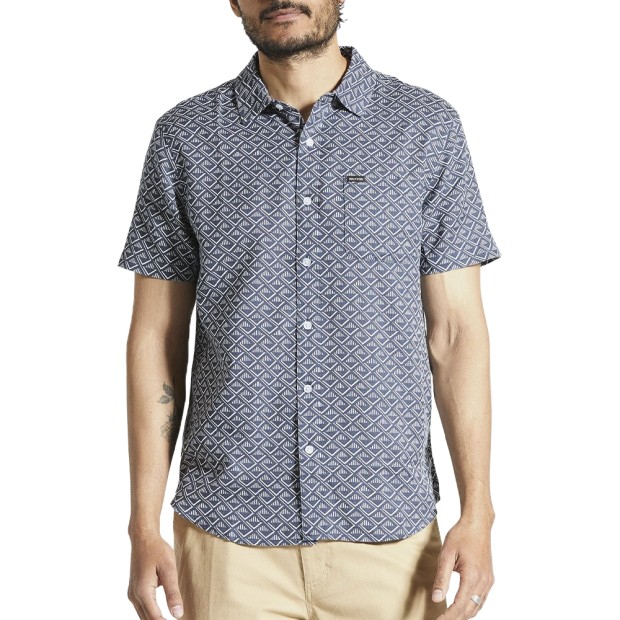 Camisa Brixton Camisa Charter Print S/s Washed Nv