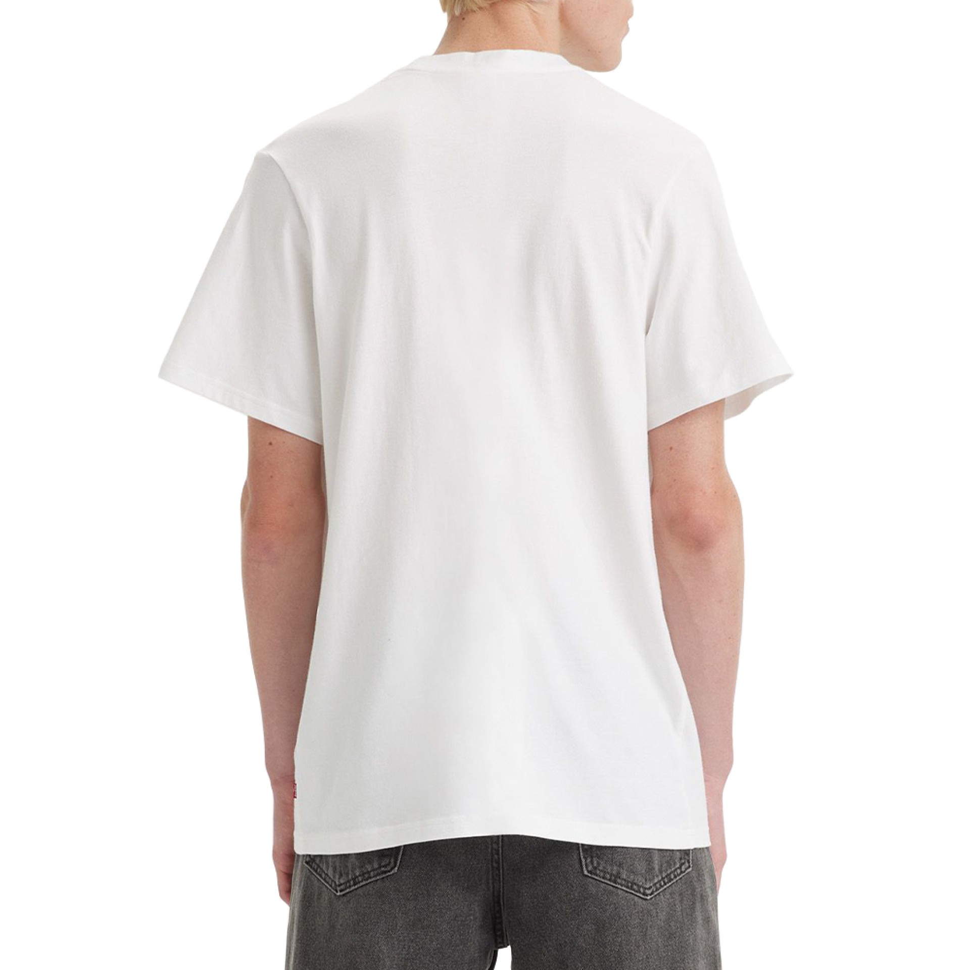 Levis T-shirt Ss Relaxed Fit Tee Chrome Wh