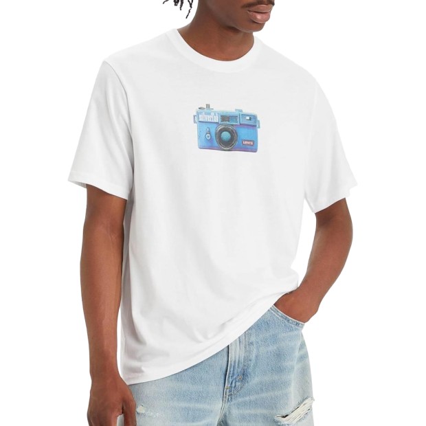 T-shirt Levis T-shirt Ss Relaxed Fit Tee Camera Wh