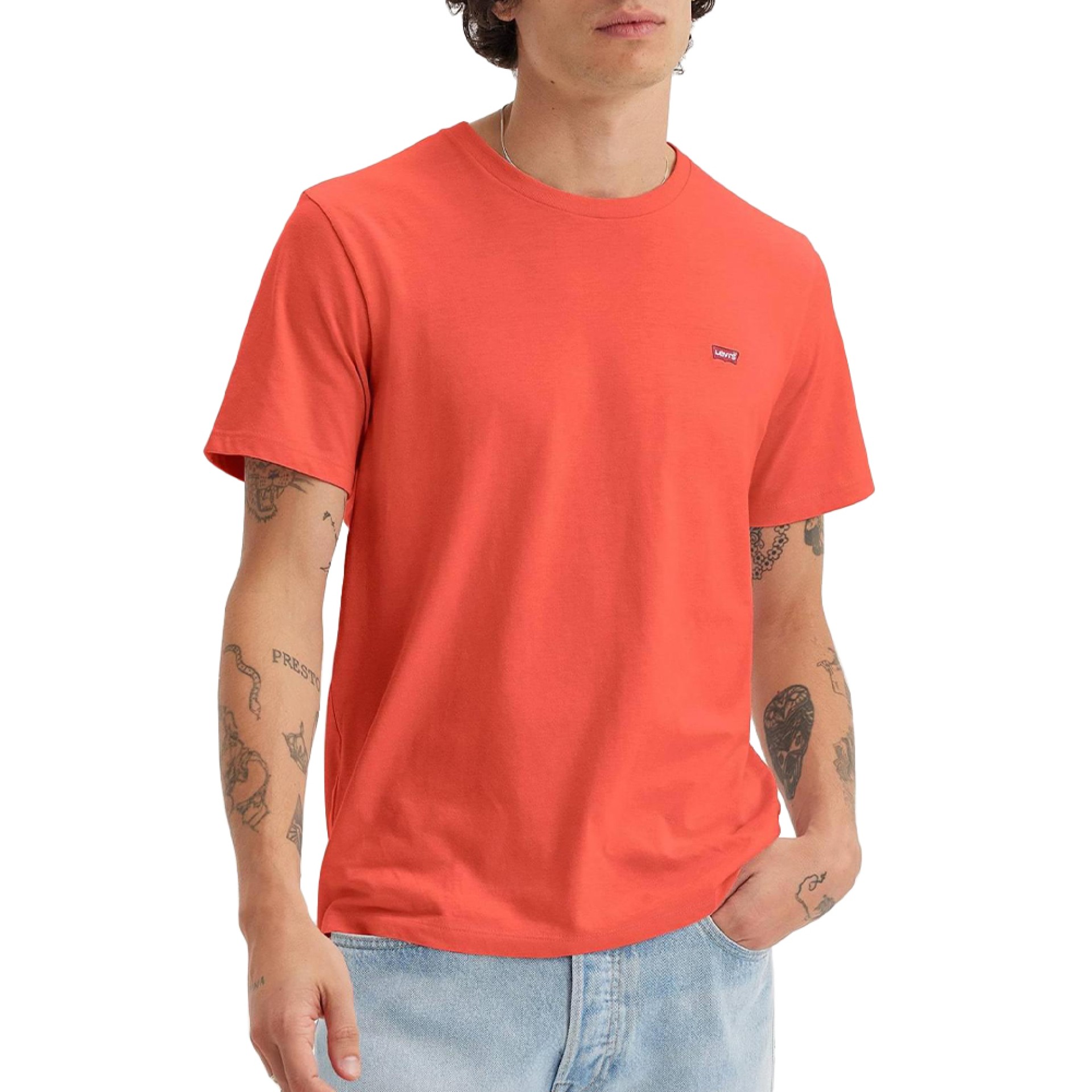 Levis T-shirt Original Sundown Red Jersey