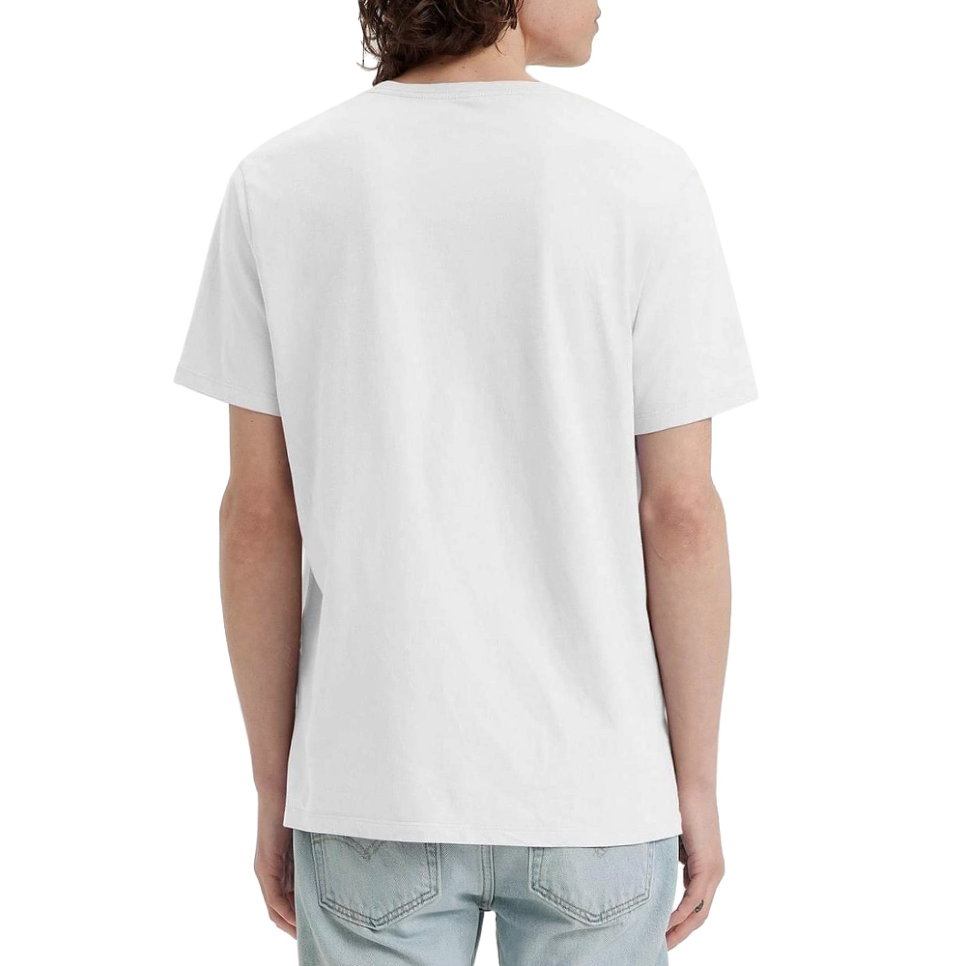 Levis T-shirt Original Hm Vneck Mineral Wh