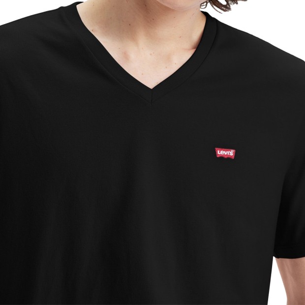 Levis T-shirt Original Hm Vneck Mineral Bl