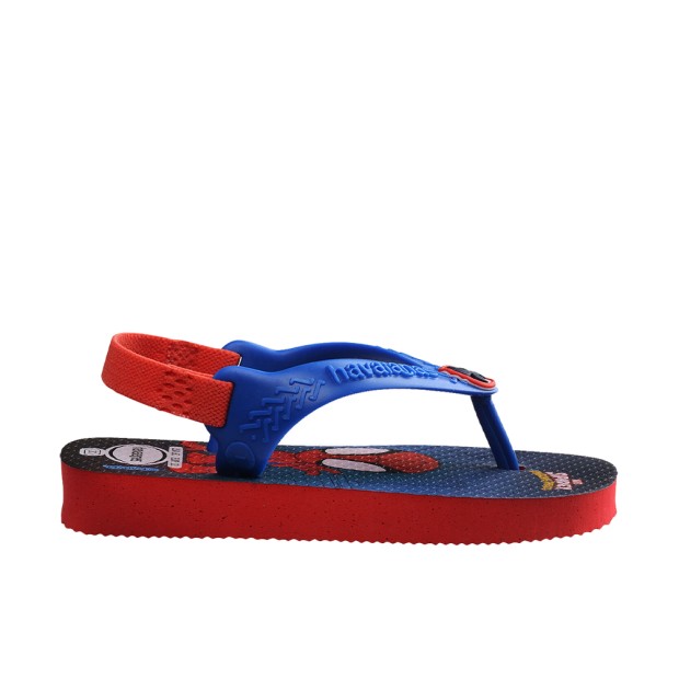 Chinelos Havaianas Baby Marvel Fc Ruby Red