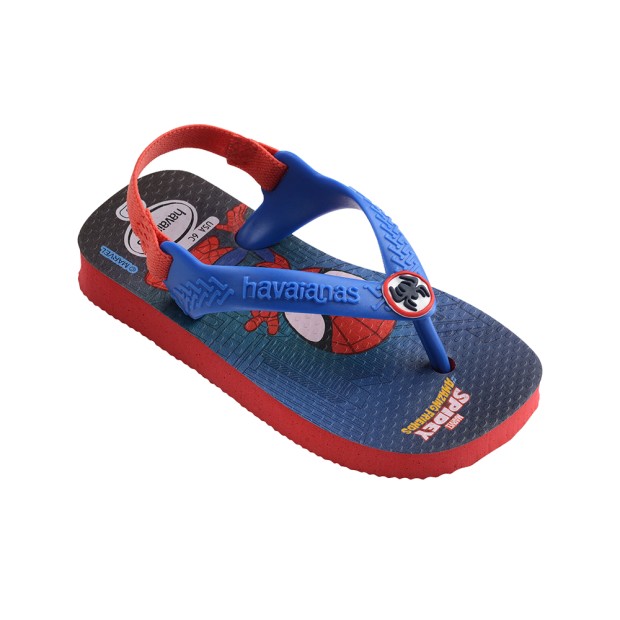 Chinelos Havaianas Baby Marvel Fc Ruby Red