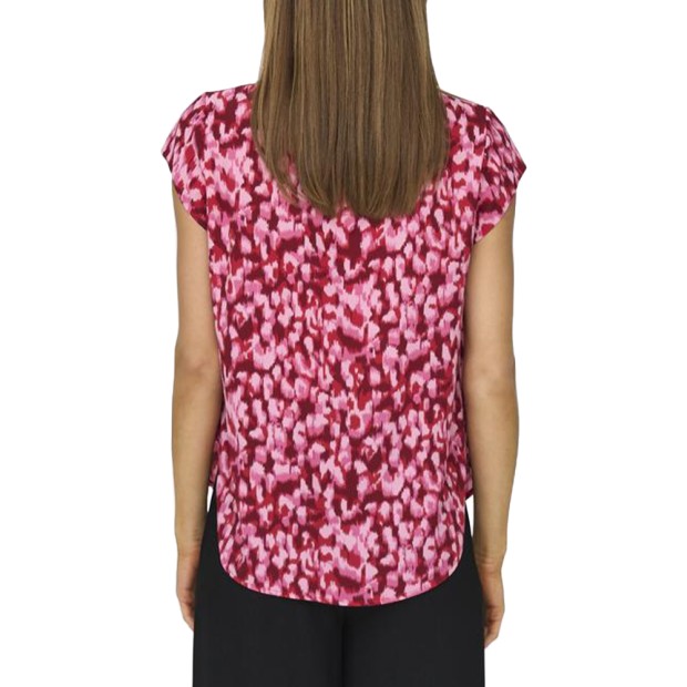 Only Blusa Vic Ss Top Noos Lipstick Red Ci