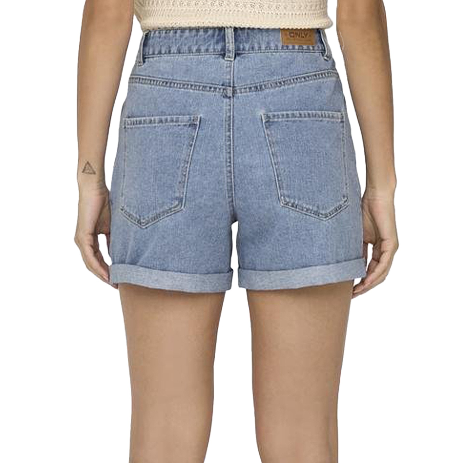 Only Calção Vega Light Blue Denim