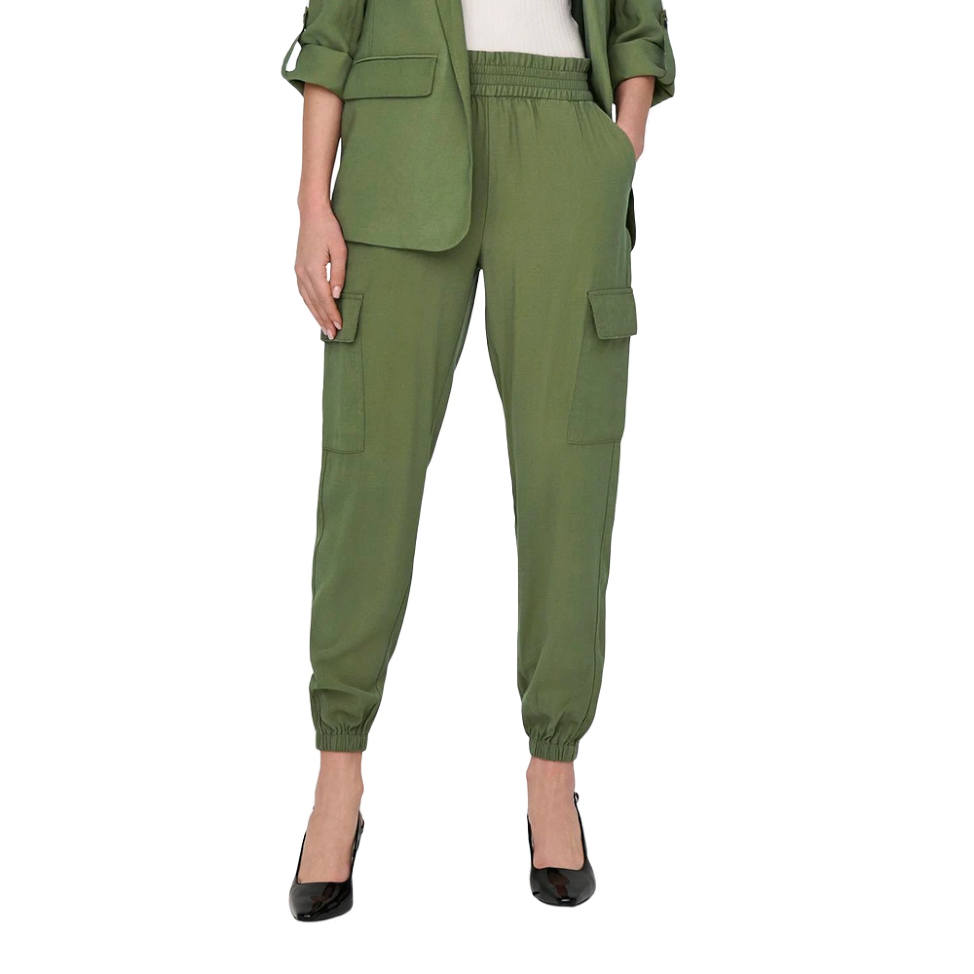 Only Calça Laris Kife Hw Capulete Olive