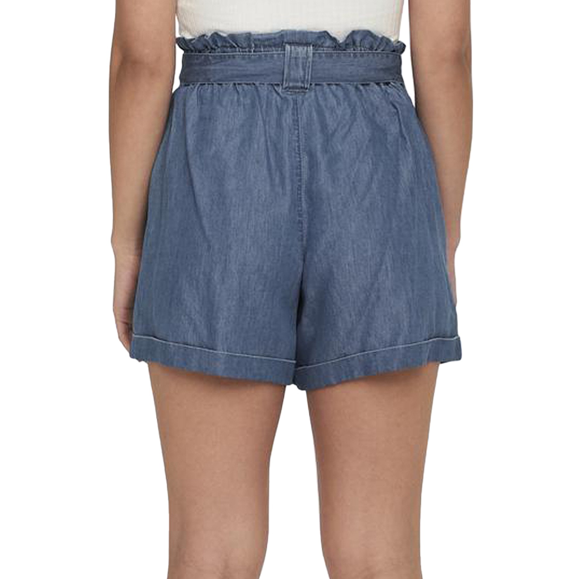 Only Calção Bea Smilla Medium Blue Denim