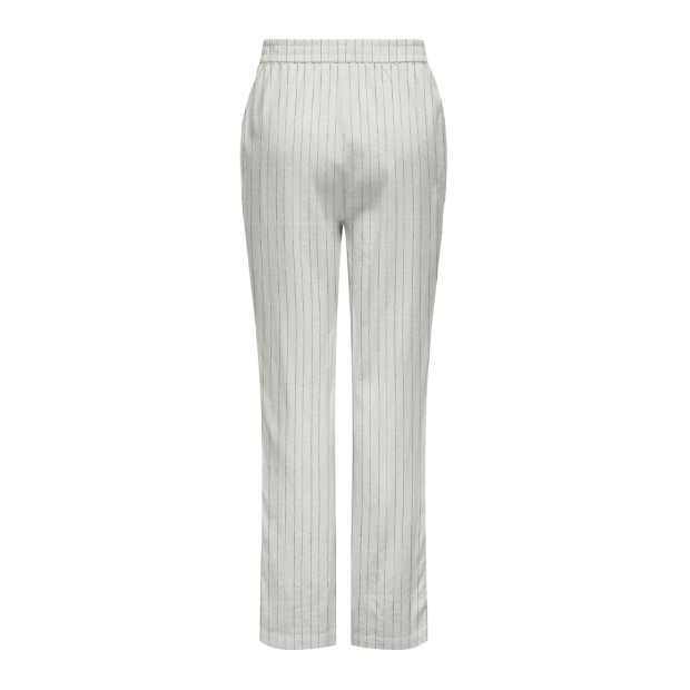 Calças Only Calça Caro Hw Linen Cloud Dancer