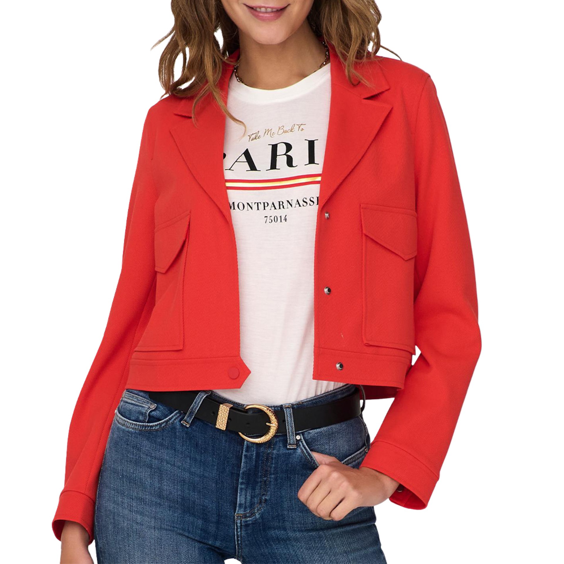 Only Casaco Miami Short Flame Scarlet