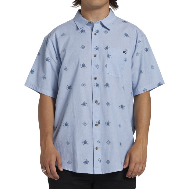 Camisa Billabong Sundays Mini Ss Blue Suede