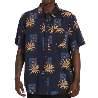 Camisa Billabong Camisa Sundays Ss Navy