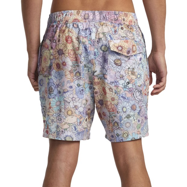 Calções De Praia Rvca Volleys Sage Elastic Hemp Multi