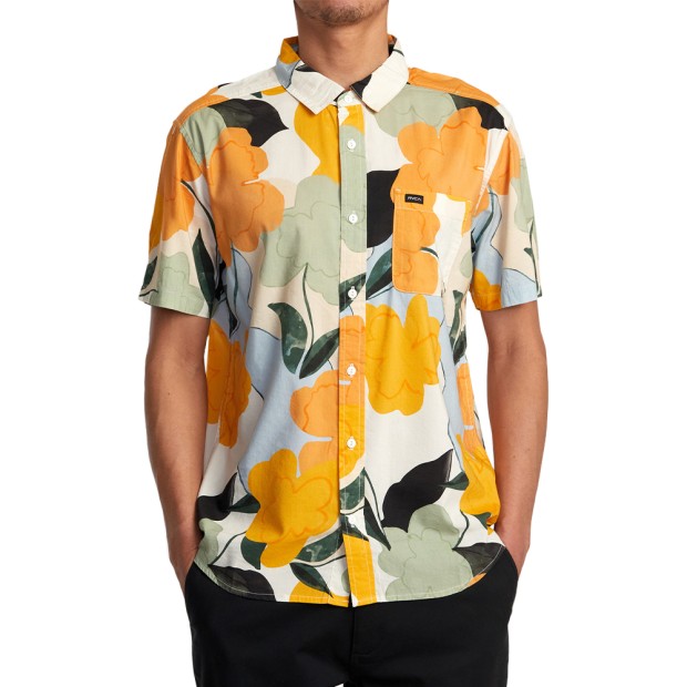 Camisa Rvca Camisa Anytime Ss Multi