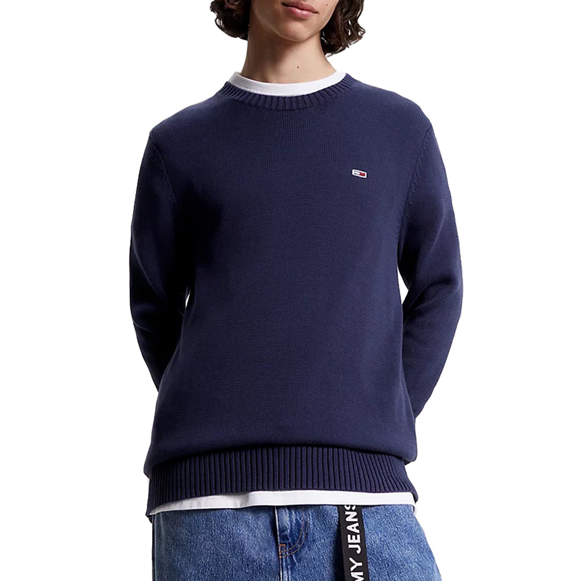 Tommy Hilfiger Tjm Essential Crew Neck Nav