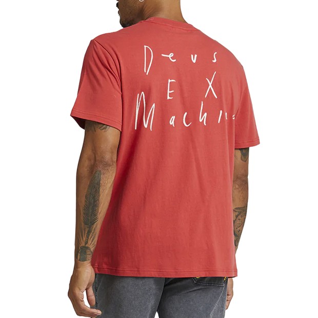 T-shirt Deus Ex Machina T-shirt R.moore Cranberry