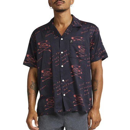 Camisa Deus Ex Machina Camisa Old House Red