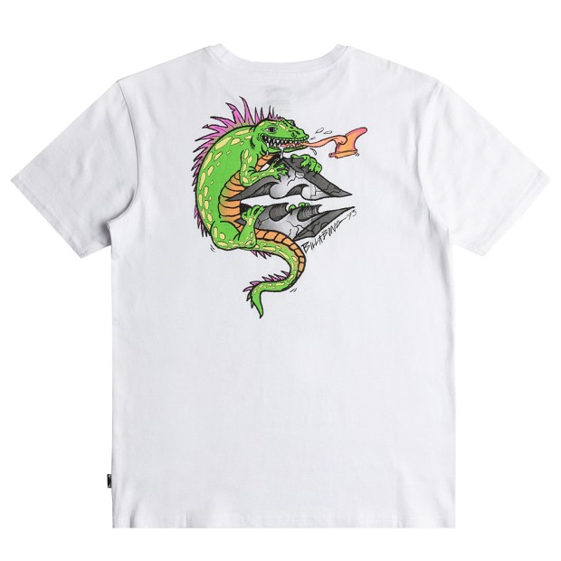 T-shirt Billabong T-shirt Iguana King White