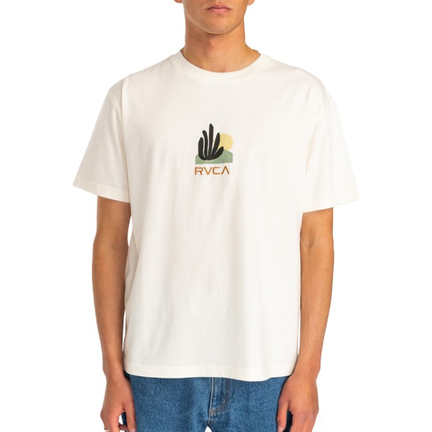 T-shirt Rvca Tshirt Paper Cuts Antique White