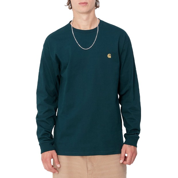 Longsleeve Carhartt Wip Longsleeve Duck Blue Gold