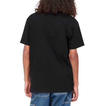 Carhartt Wip T-shirt American Script Black Carhartt Wip T-shirt American Script Black
