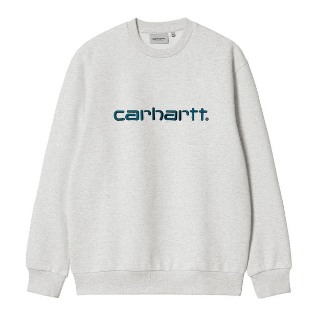 Sweat Carhartt Wip Sweat Ash Heather Duck Blue