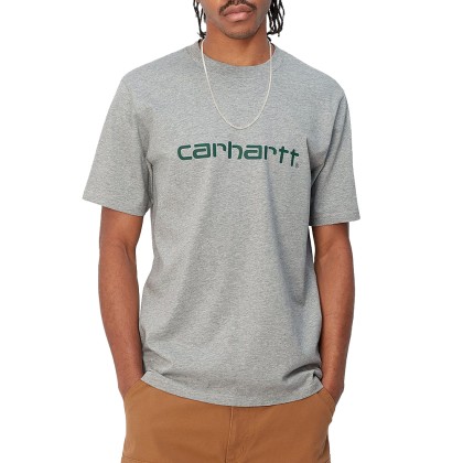 T-shirt Carhartt Wip T-shirt S/s Script Grey Heath