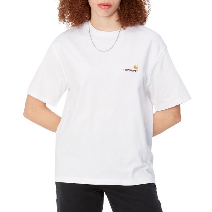 T-shirt Carhartt Wip W S/s American Script White