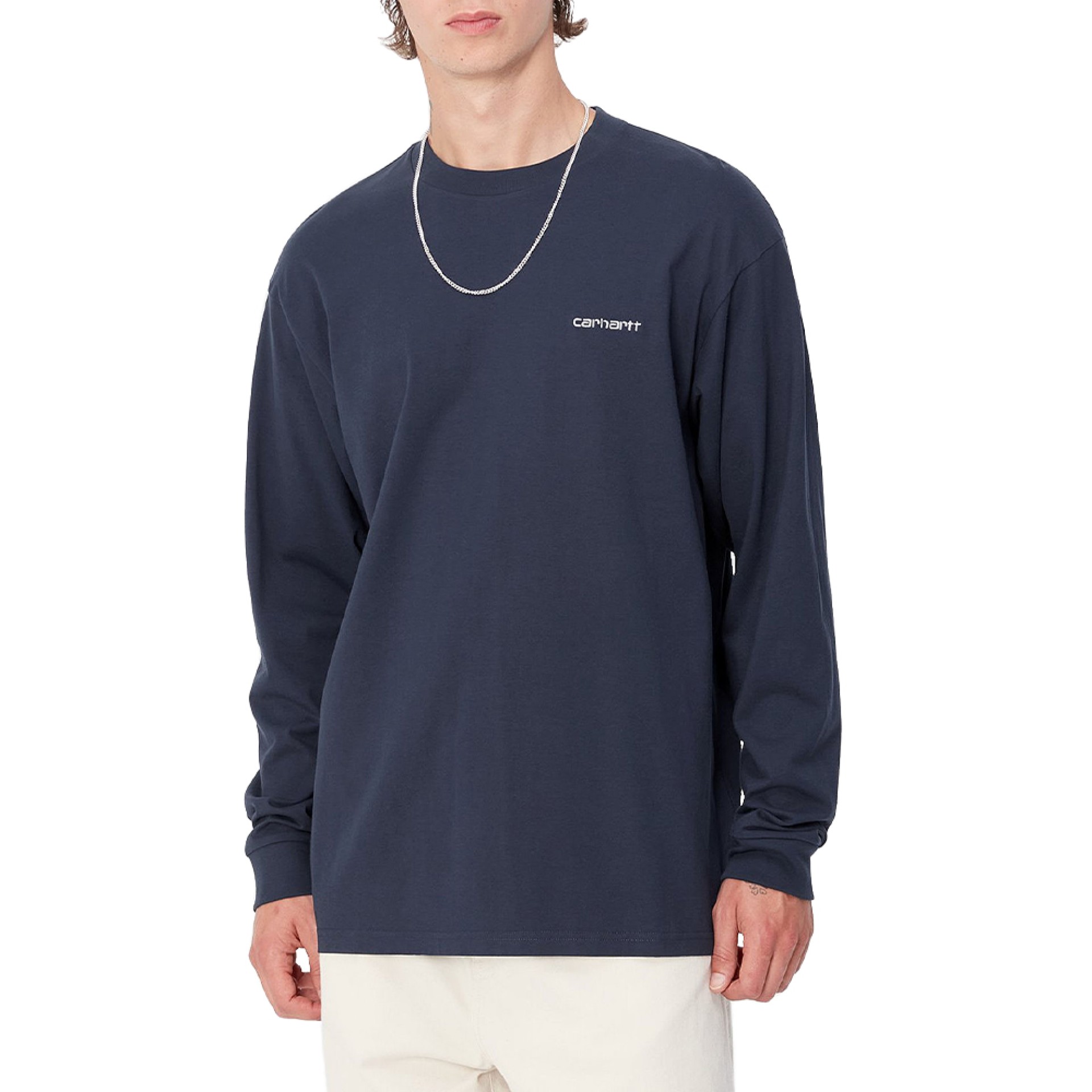 Carhartt Wip Longsleeve Air Force Blue/White