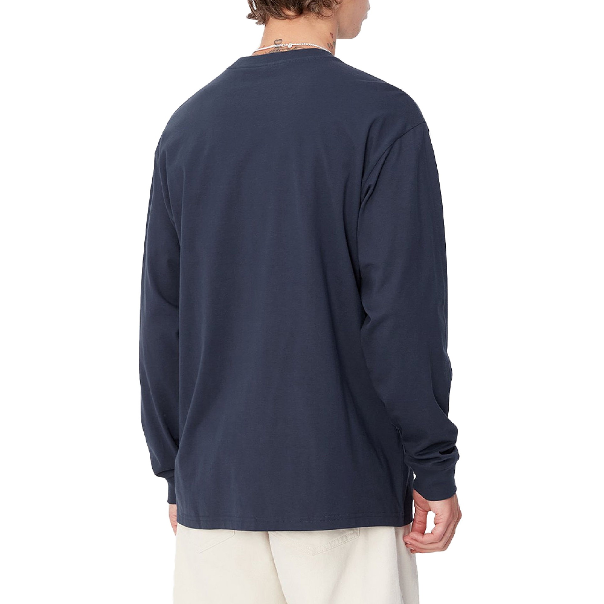 Carhartt Wip Longsleeve Air Force Blue/White