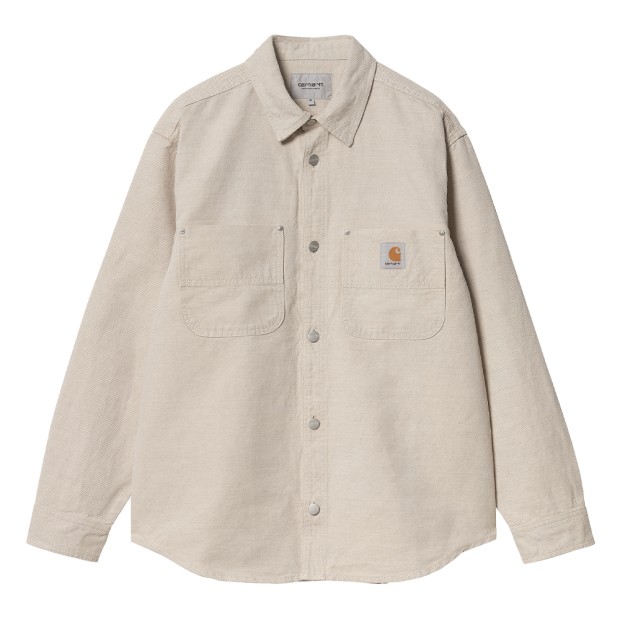 Camisa Carhartt Wip Walter Shirt Jac Natural Rins