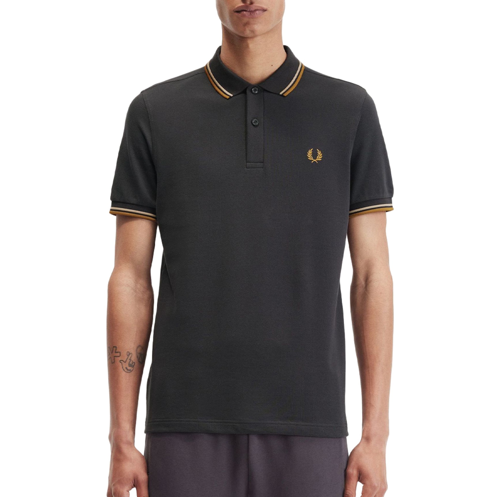 Fred Perry Polo Twin Tipped Agrey Wrmsto D