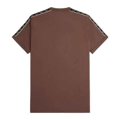 Fred Perry T -shirt Contrast Tape Warm Gre Fred Perry T -shirt Contrast Tape Warm Gre