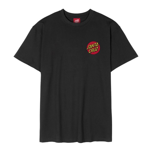 T-shirt Santa Cruz T-shirt Classic Dot Chest Black