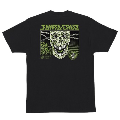 Santa Cruz T-shirt Toxic Skull Black